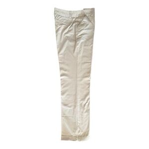 DOCKERS Women's Beige Dress Pants 98% Cotton Straight Leg Flat Front